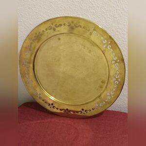 Vintage Brass Decorative Plate”